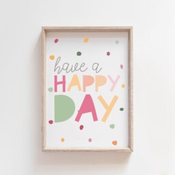 Girls Nursery Prints, Bedroom Wall Art, Quotes, Muted Colours, Playroom Prints - thumbnail 1