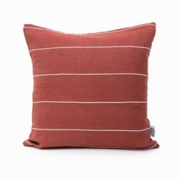 Rust Linen Pillow Cover Set Modern Covers Set, Cushion Of 5 Cases, Pillowcase Decorative Pillow - thumbnail 3