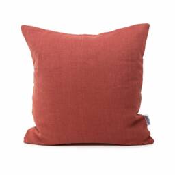 Rust Linen Pillow Cover Set Modern Covers Set, Cushion Of 5 Cases, Pillowcase Decorative Pillow - thumbnail 2