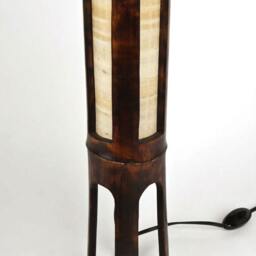 Handmade Bamboo Desk Lamp Rustic Wood Led Night Light - thumbnail 3