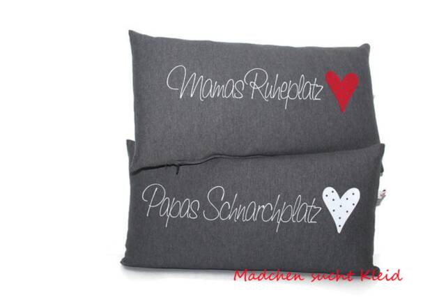 Set Of 2, Mom & Dad Pillows, Pillowcases & Inlays - image 1
