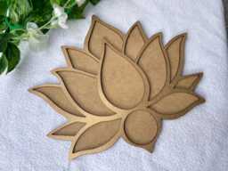 Rangoli Stencils Lotus Flower, For Colours, Diwali Diya, Template, Kids Arts & Craft Reusable, Eco-Friendly, Mess-Free - thumbnail 1