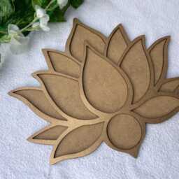 Rangoli Stencils Lotus Flower, For Colours, Diwali Diya, Template, Kids Arts & Craft Reusable, Eco-Friendly, Mess-Free - thumbnail 2