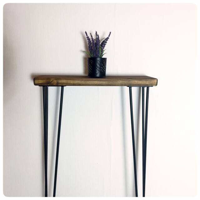 Narrow Console Table - Various Leg Options/Skinny Walnut - image 1