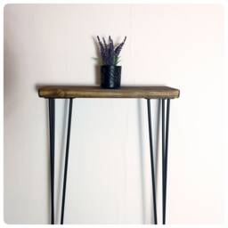Narrow Console Table - Various Leg Options/Skinny Walnut