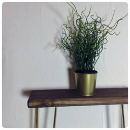 Narrow Console Table - Various Leg Options/Skinny Walnut - thumbnail 2