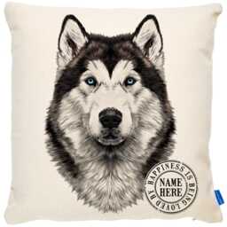 Personalised Husky Cushion Cover Dog Throw Pillow Custom Dogs Bed Decor New Puppy Pooch Birthday Gift Ekdc23 - thumbnail 2