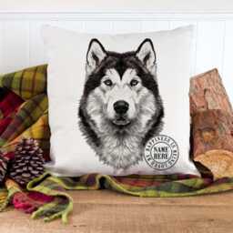 Personalised Husky Cushion Cover Dog Throw Pillow Custom Dogs Bed Decor New Puppy Pooch Birthday Gift Ekdc23 - thumbnail 3