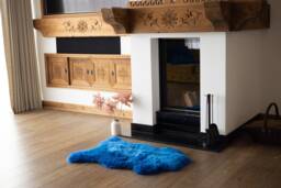 Genuine Natural Indigo Sheepskin Rug Throw Scandinavian Style - thumbnail 1