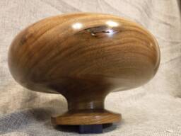Walnut Pedestal Bowl.art Deco Style