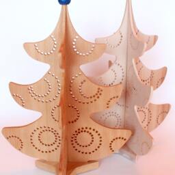 Wooden Christmas Tree - Scandinavian Small Wood D??cor Decoration Decorative - thumbnail 2
