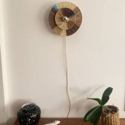 Raffia Wall Light For Living Room, Bedroom, Office...ambient Lighting - thumbnail 2