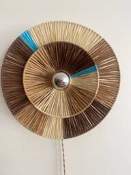Raffia Wall Light For Living Room, Bedroom, Office...ambient Lighting - thumbnail 1