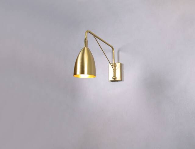 Long Wall Lamp, Brass Bedside Wall Lamp, Arm Lamp Sconce , Adjustable Lighting, Light - image 1