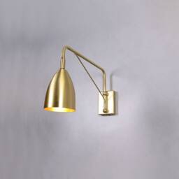 Long Wall Lamp, Brass Bedside Wall Lamp, Arm Lamp Sconce , Adjustable Lighting, Light - thumbnail 2