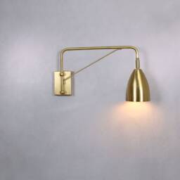 Long Wall Lamp, Brass Bedside Wall Lamp, Arm Lamp Sconce , Adjustable Lighting, Light - thumbnail 3