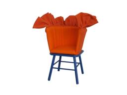 Orange Butterfly -Uu0049 - Children Chair With Frill - thumbnail 1
