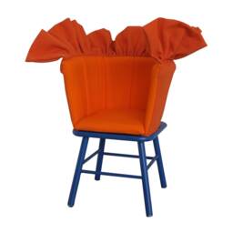 Orange Butterfly -Uu0049 - Children Chair With Frill - thumbnail 4