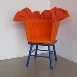 Orange Butterfly -Uu0049 - Children Chair With Frill - thumbnail 2