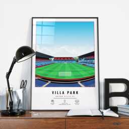 Villa Football Stadium Wall Art Print Unique Poster Birthday Gift #1 - thumbnail 3