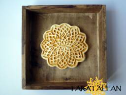 "Decorative Painting ""Ochre Flower" - thumbnail 1