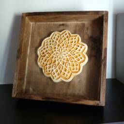 "Decorative Painting ""Ochre Flower" - thumbnail 2