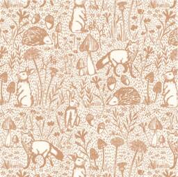 Woodland Animals Baby Fitted Sheet Fox, Rabbit, Porcupine - Mini Crib Sheet Bloom Stokke Sleepi Oval Square Bassinet Light Mahogany - thumbnail 4