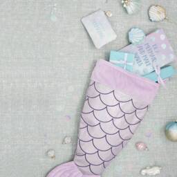 Personalised Sasse & Belle Mermaid Tail Christmas Stocking, Personalized - thumbnail 2