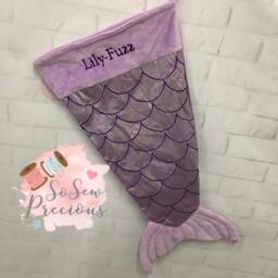 Personalised Sasse & Belle Mermaid Tail Christmas Stocking, Personalized - thumbnail 1