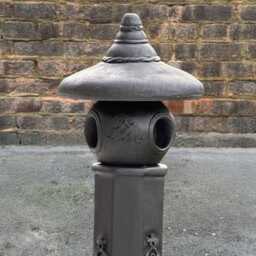 Japanese Pagoda Sculpture Handmade Oriental Garden Decor Concrete Figurine Zen Stone Ornament Asian Temple Statue Lovers Gift - thumbnail 2