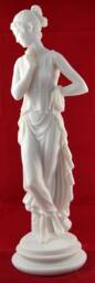 Persephone Statue Greek Goddess Of The Underworld, Cast Marble, 10 Inch