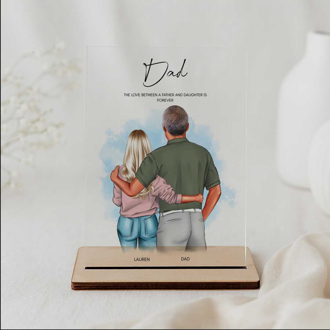 Personalised Dad Daughter Gift Custom Birthday For Him From