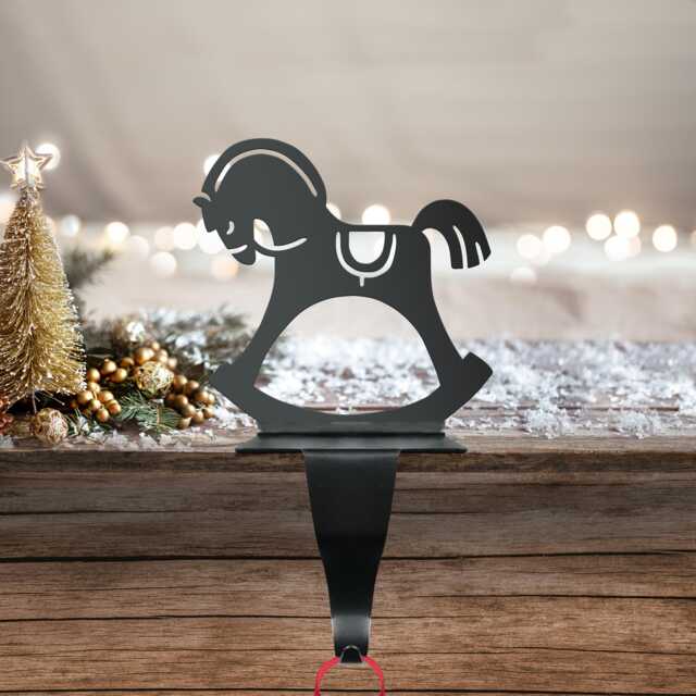 Rocking Horse Christmas Stocking Holder Hook - image 1