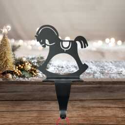 Rocking Horse Christmas Stocking Holder Hook - thumbnail 1