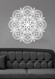 Mandala Flower Wall Decal Removable Vinyl Yoga Decor 1827 - thumbnail 1