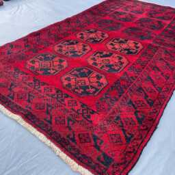 3x6 Akhcha Afghan Rug - Brand New Handmade High-Pile Wool Carpet Turkmen Bokhara Tribal Style Boho Area For Any Room Gift - thumbnail 3