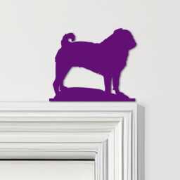 Door Topper Dog Pug Various Colours Top Of Decorative Sign - Sign, Novelty Wall Decor, Frame Art, Art - thumbnail 4