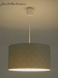 Turquoise Blue Geometric Art Deco Lampshade Or Pendant Light - Ideal Christmas Birthday Gift - thumbnail 3