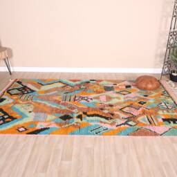 Vintage Boujaad Rug, Authentic Moroccan Rug 5x9 Ft - thumbnail 2