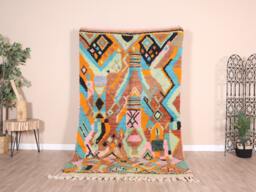Vintage Boujaad Rug, Authentic Moroccan Rug 5x9 Ft - thumbnail 1