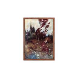 Princess Fairy Vintage Art Print Poster Wall Framed Mounted Antique Book Quirky Illustration Tale Edmund Dulac Victorian Beautiful Pretty - thumbnail 2