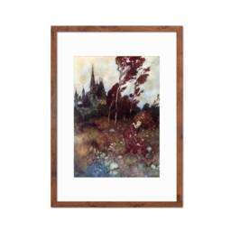 Princess Fairy Vintage Art Print Poster Wall Framed Mounted Antique Book Quirky Illustration Tale Edmund Dulac Victorian Beautiful Pretty - thumbnail 3