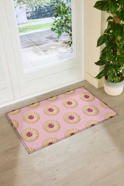 Jam Biscuit Indoor Outdoor Doormat - Funny Entrance Rug Tea Time Kitchen Decor Housewarming Gift Non Slip 90x60cm - image 1