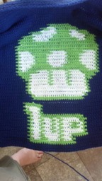 1 Up Mushroom Blanket - thumbnail 2
