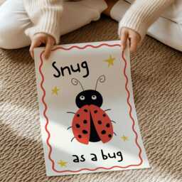 Snug As A Bug - Home Decor Nursery Sunshine Unframed Print - thumbnail 2