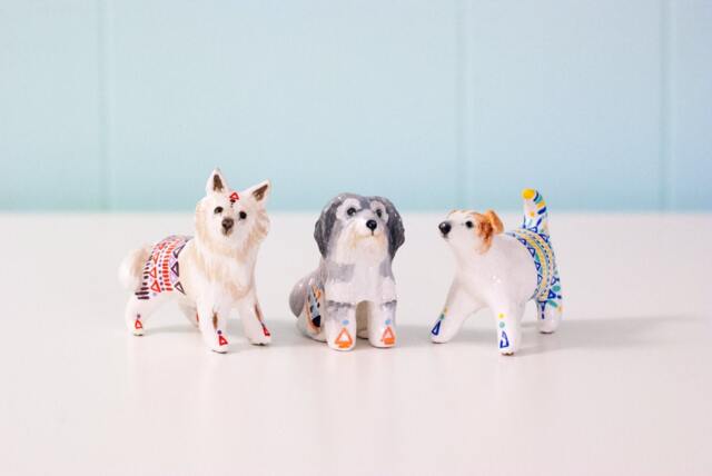 Custom Pet Figurine Or Ornament Hand-Painted Keepsake - image 1