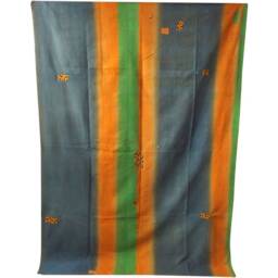 Vintage Indian Kantha Quilt Handmade Cotton Twin Bedspread - thumbnail 3
