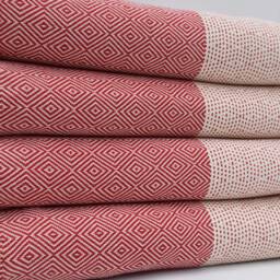 "Turkish Bedspread, Red Throw, Aztec Blanket, King Size Throw, Bedspread, Turkish Blanket, Home Decor, 79""x91" - thumbnail 3