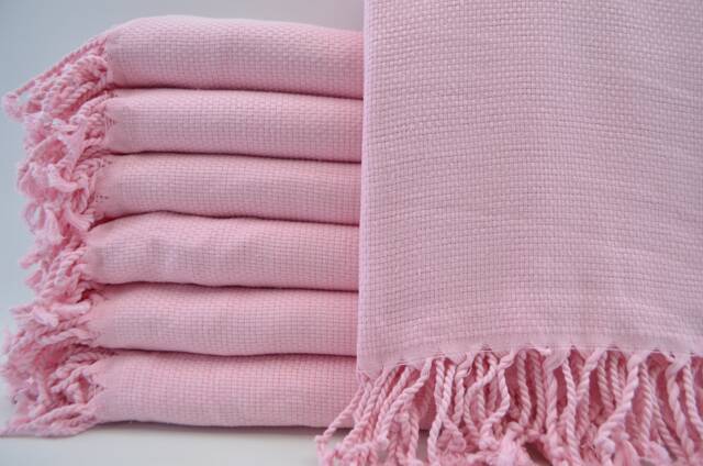 "Turkish Pink Towel, Turkish Dowry, 40""x70" - image 1