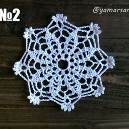 White Crochet Snowflakes Winter Christmas Decoration Christmas Tree Snowflake Wall Decor Ornaments Set Crochet Stars - thumbnail 3